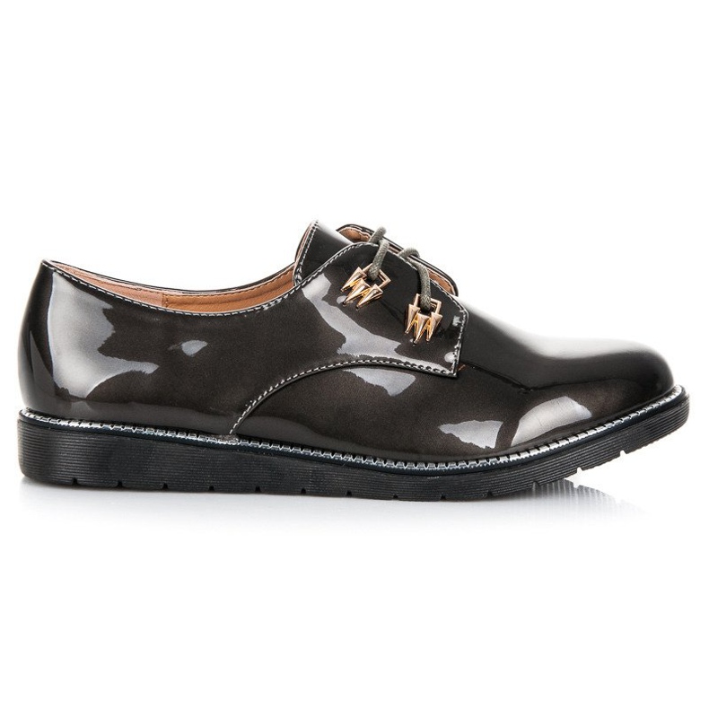 Best Shoes Lacquered brogues grey