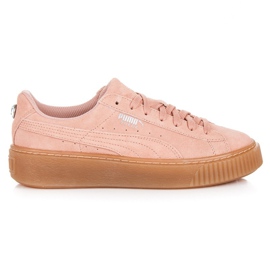 Puma suede platform jewel jr pink