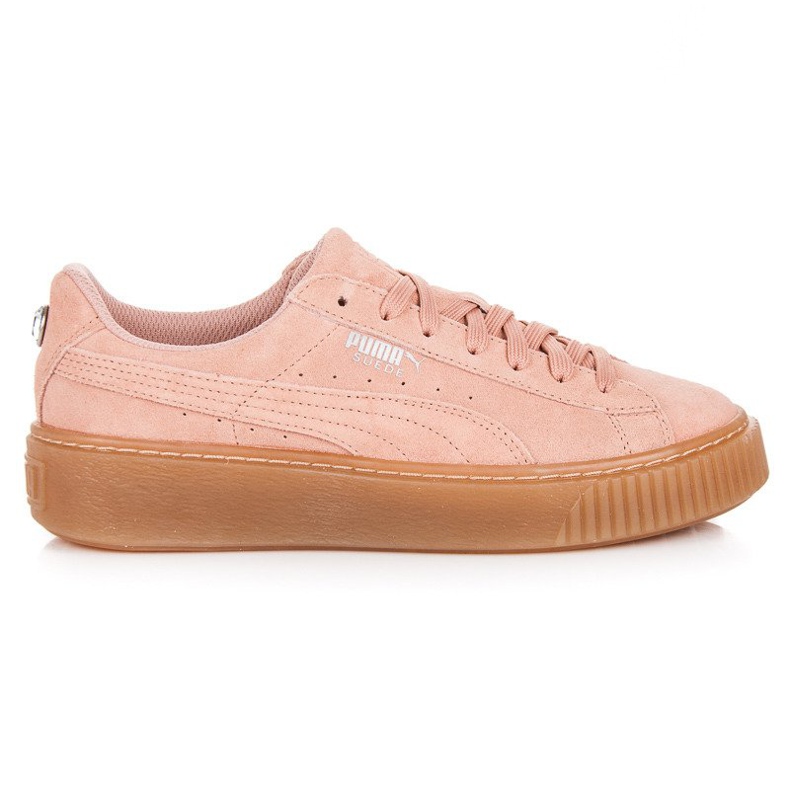 Puma suede platform jewel jr pink