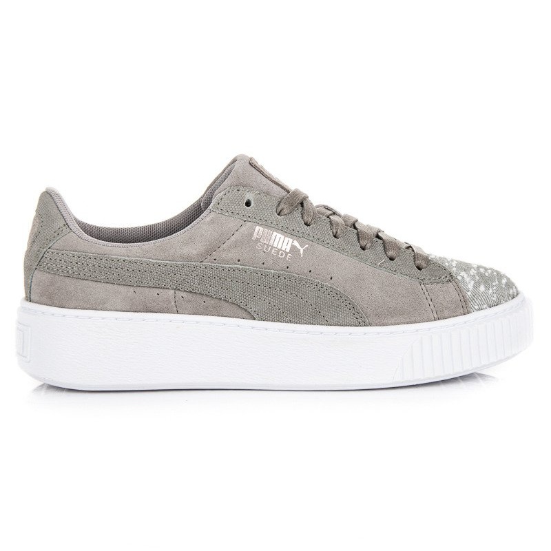 Puma platform 2025 suede grey