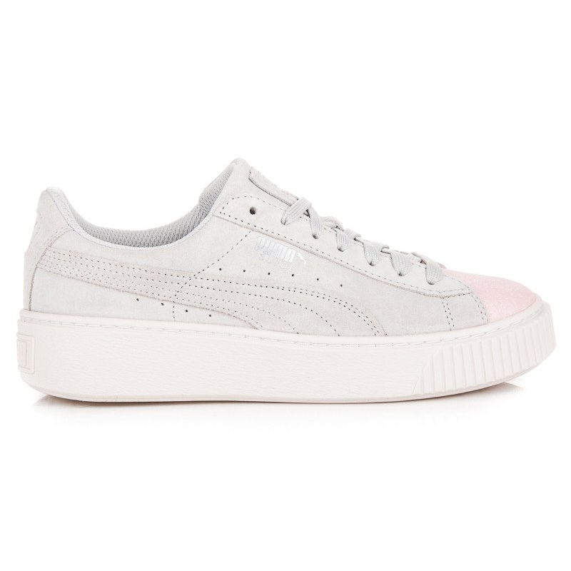 Puma platform suede grey best sale