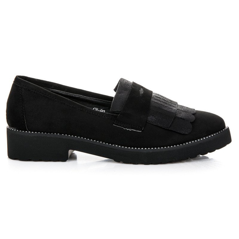 Bestelle Ladies' black moccasins Bestelle Ladies' black moccasins