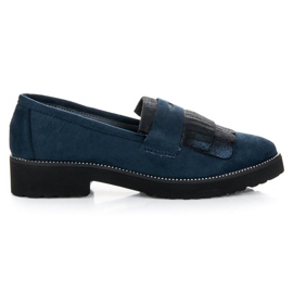Bestelle Women's navy blue moccasins Bestelle Women's navy blue moccasins