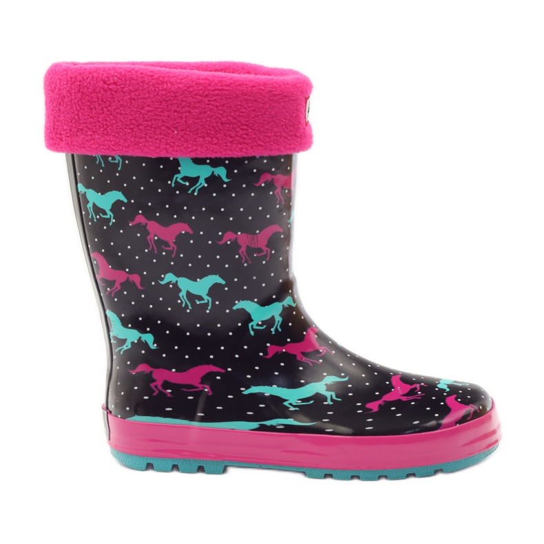 American Club Sock galoshes + American horses insert black green pink American Club Sock galoshes + American horses insert black green pink