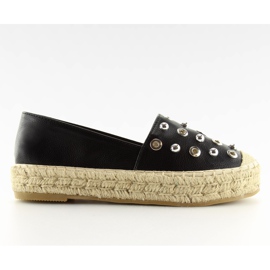 Black espadrilles 7680 black