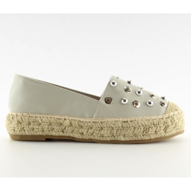 Gray espadrilles for women 7680 Gray grey