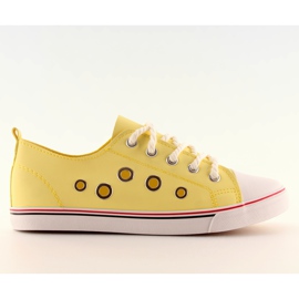 Yellow Women's sneakers FG-2767 beige