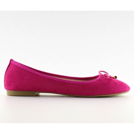 Classic fuchsia ballerinas LK20P fuchsia pink