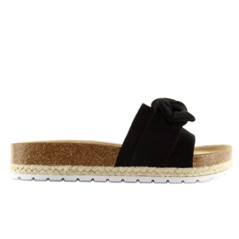 Black esparyl black slippers SK41 black