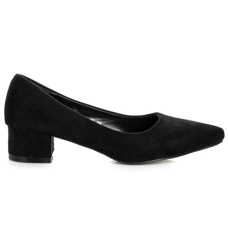 Best Shoes Suede pumps with low heels black