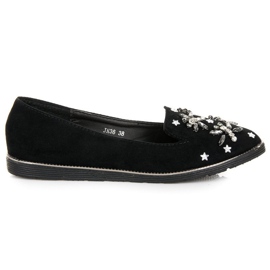 Fama Suede lords with embellishments black