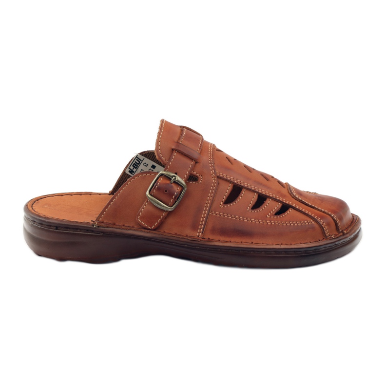 Naszbut leather slippers 045 brown