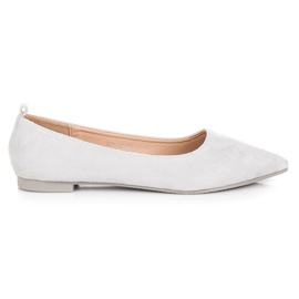 Ballerinas with an ornament grey Ballerinas with an ornament grey