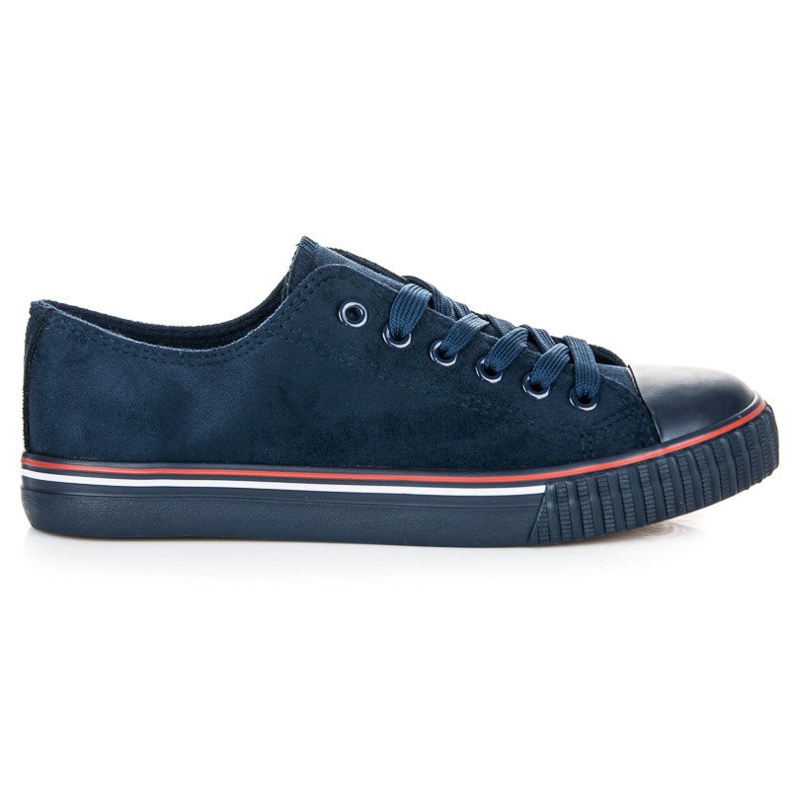 Suede sneakers blue
