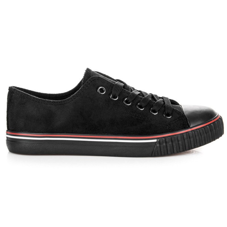 Suede sneakers black