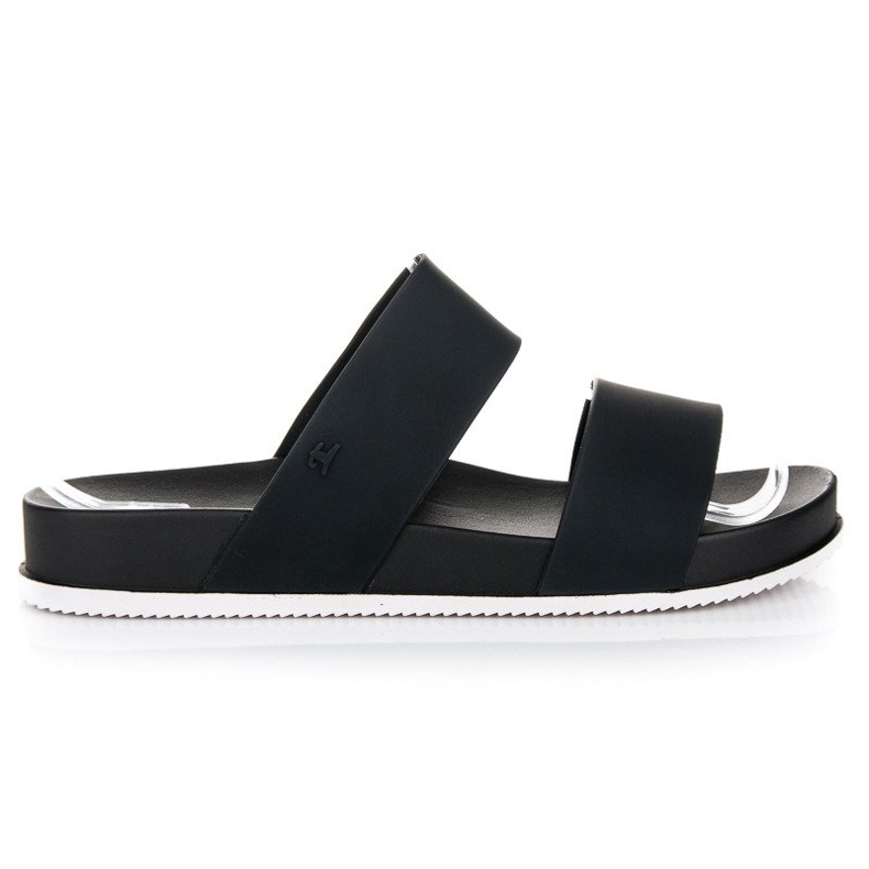 VINCEZA slippers black