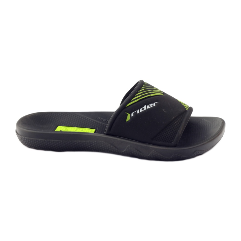 Boys' leisure slippers Rider black green