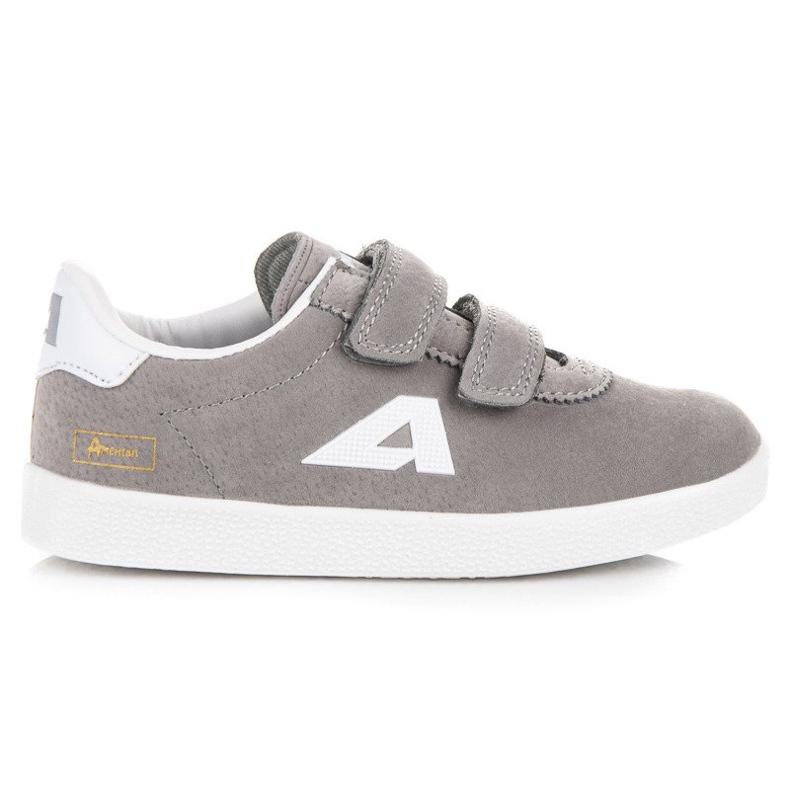 American Club Suede Velvet American Sneakers grey