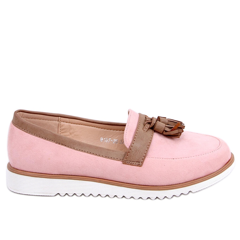 BM Pink Women's pink loafers 9167 Pink