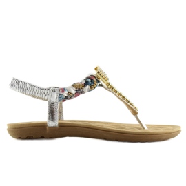 Silver flip-flops D567 silver grey Silver flip-flops D567 silver grey