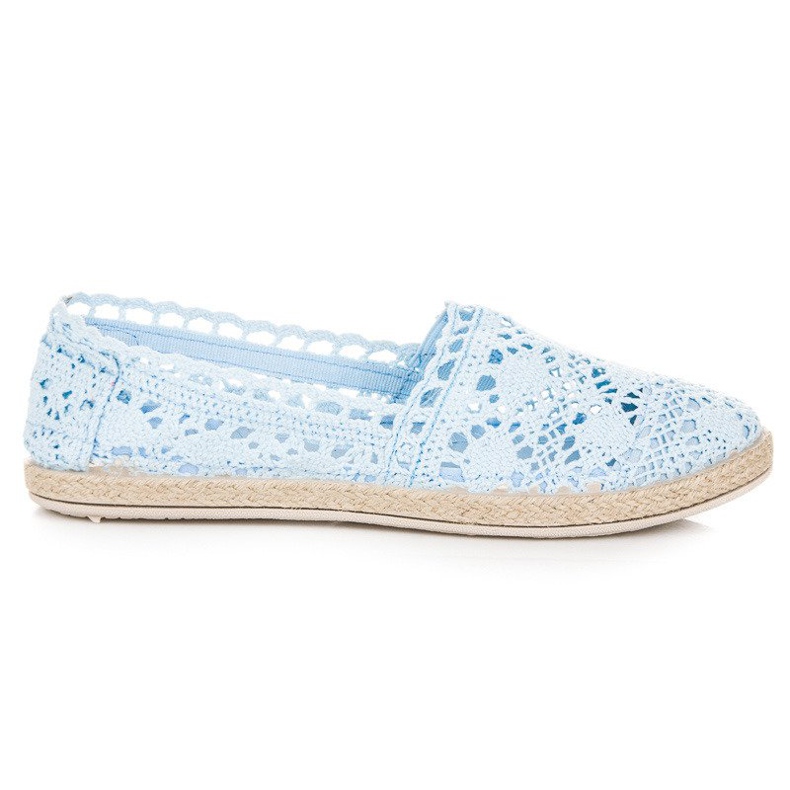 Seastar Blue lace espadrilles