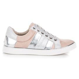 Kylie Tied Fashion Sneakers pink grey
