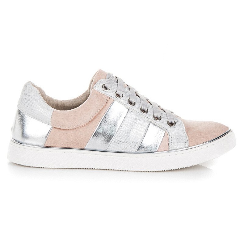 Kylie Tied Fashion Sneakers pink grey