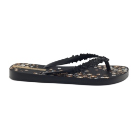 Ipanema 82397 floral women's slippers black brown Ipanema 82397 floral women's slippers black brown