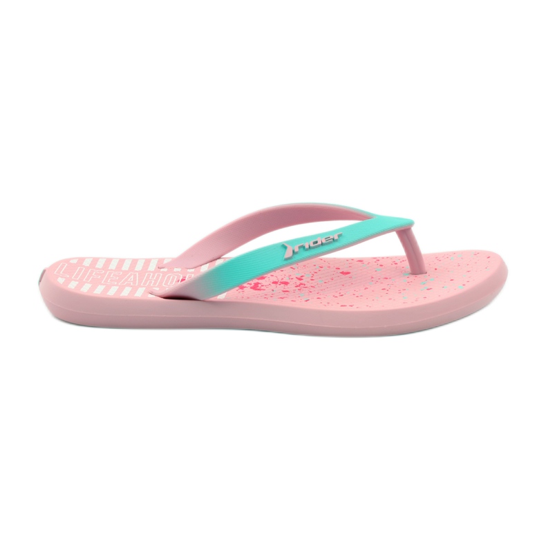 Rider 82365 children's flip-flops pink green Rider 82365 children's flip-flops pink green