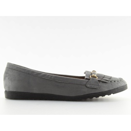 Gray Women's loafers 680-25 BAL-1 gray grey
