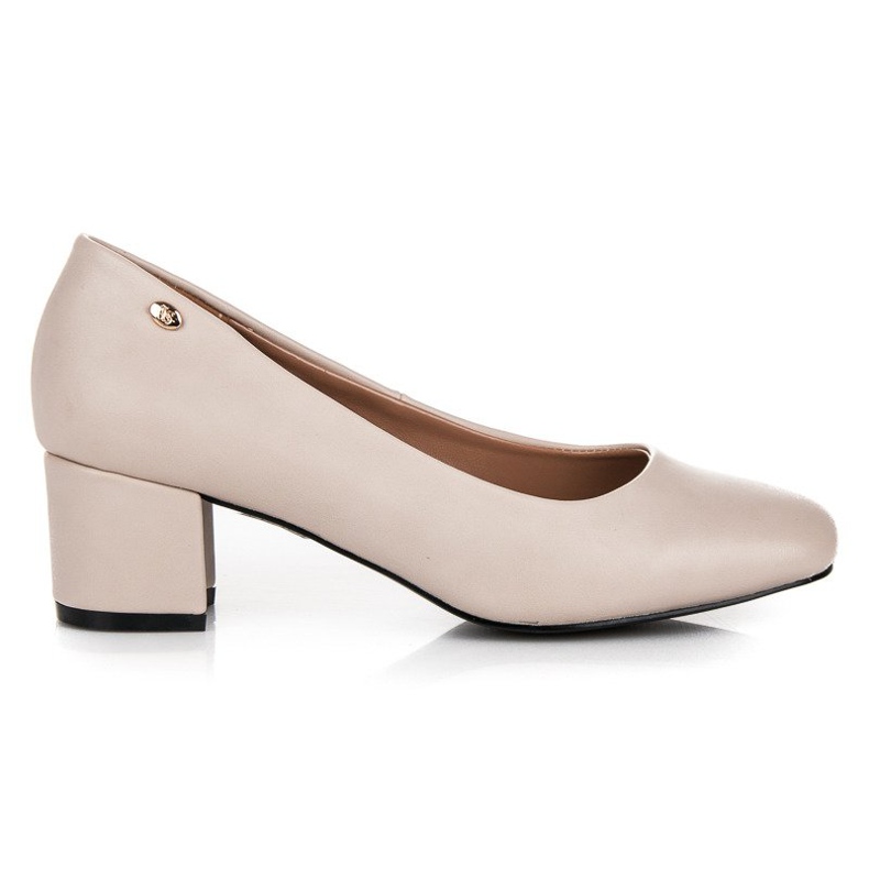 Low-heeled pumps vices brown