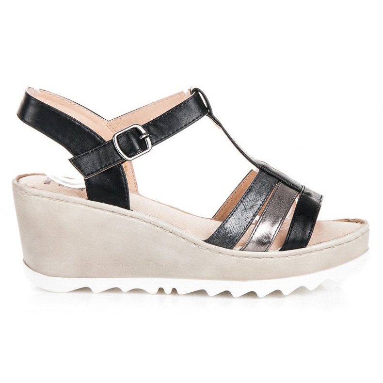 Kylie Wedge Sandals black