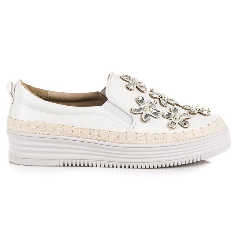 Espadrilles on the vices platform white