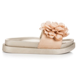 Seastar Flowers women's slippers yellow Seastar Flowers women's slippers yellow