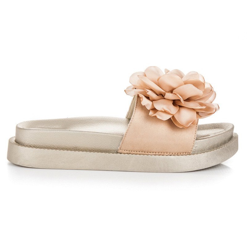 Seastar Flowers women's slippers yellow