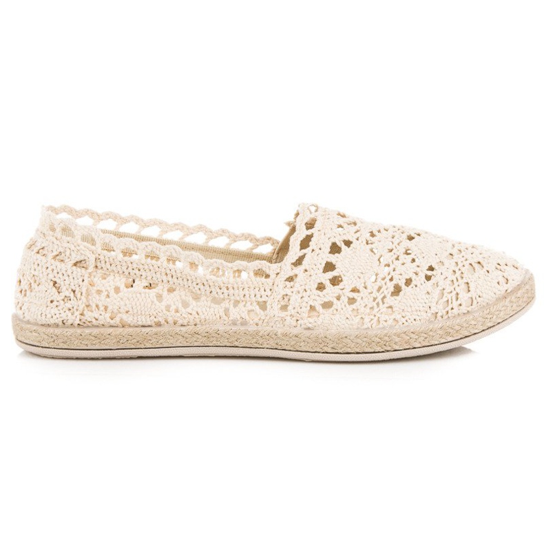 Seastar Beige Lace Espadrilles