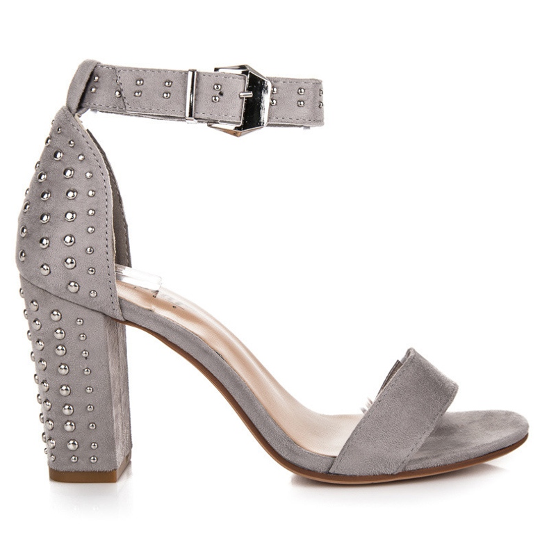 Seastar Suede sandals on a post grey