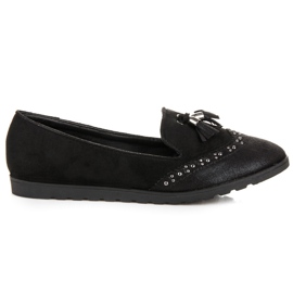 Nio Nio Fashionable Loafers With Fringes black