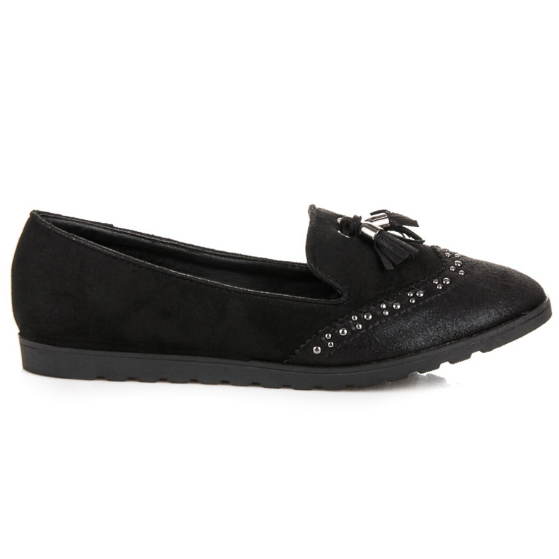 Nio Nio Fashionable Loafers With Fringes black