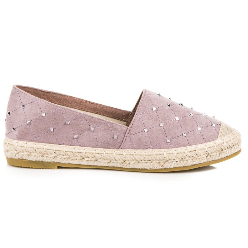 Coura Quilted Suede Espadrilles violet