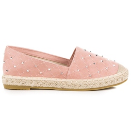 Coura Quilted Suede Espadrilles pink