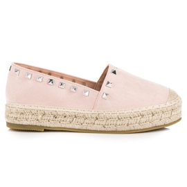 Coura Suede espadrilles on the platform pink Coura Suede espadrilles on the platform pink