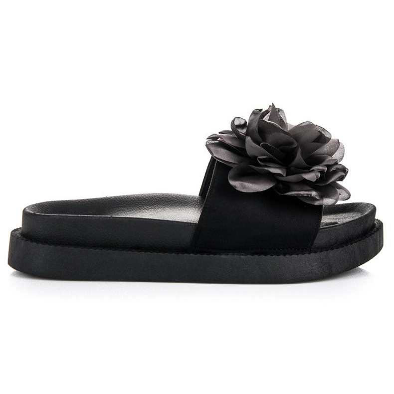 Seastar Flowers women's slippers black Seastar Flowers women's slippers black