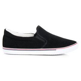 Hasby Cloth Slipons black