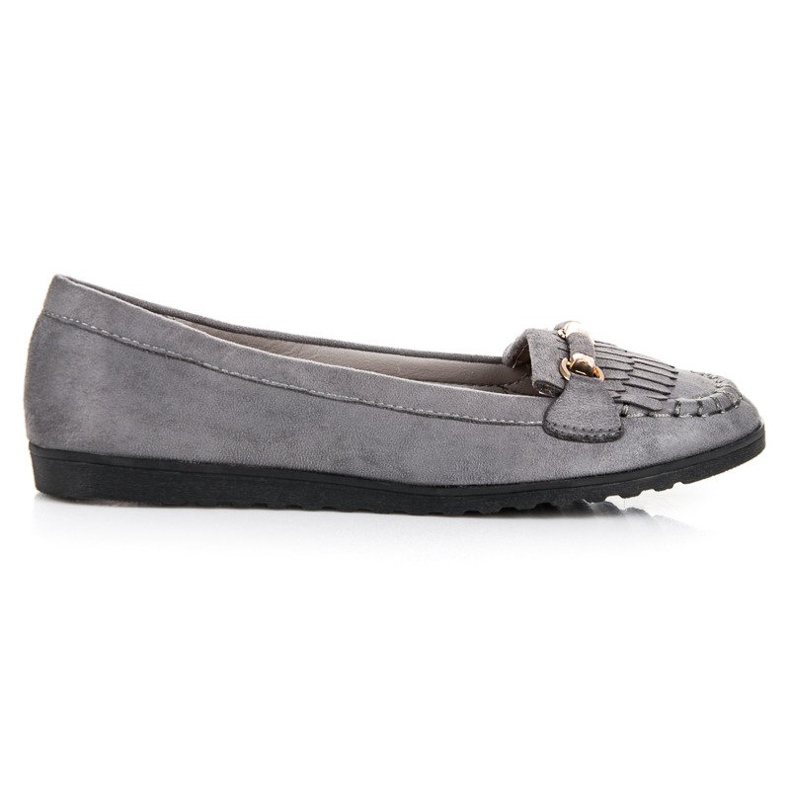 Ladies' gray loafers grey