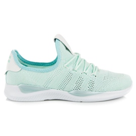 Mint slip-on sports shoes green