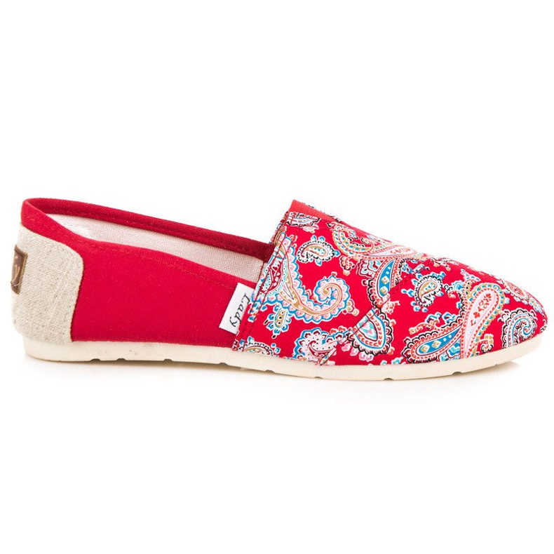 L. Day Espadrilles With Ethnic Pattern red
