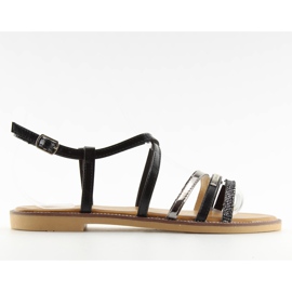 Black women's sandals S57 Black
