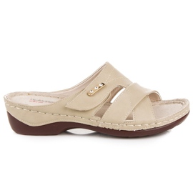 Hasby Comfortable summer slippers brown
