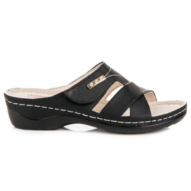 Hasby Comfortable summer slippers black Hasby Comfortable summer slippers black